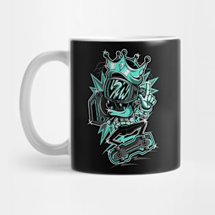 King TV Skater Grey Blue Mug